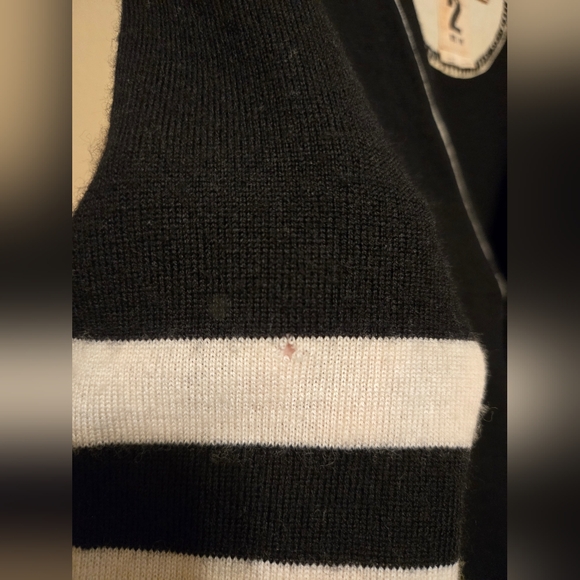 Converse John Varvatos One Star Black Wool Cardigan Mens Size 2 Medium Used - Picture 13 of 16